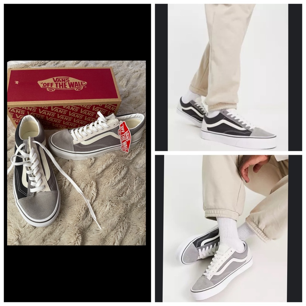 Vans Gray Style 36 Color Block Shoes.